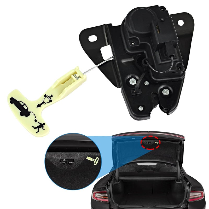 TOP-MAX Trunk Latch Actuator Compatible with 2006-2018 Dodge Charger Challenger Avenger Dart, Tailgate Trunk Lock for 2005-2018 Chrysler 300 200, Replace for 931-714 5056244AA - Image 1